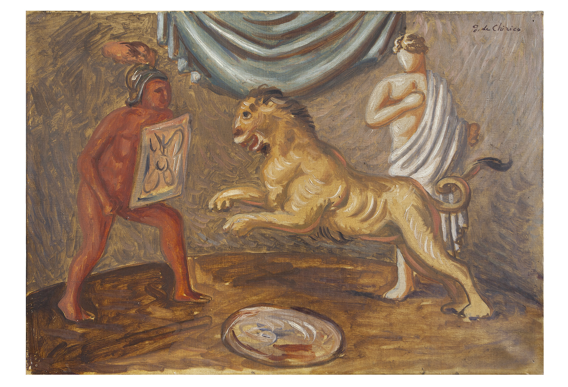 Giorgio de Chirico
Gladiateur et lion, 1929