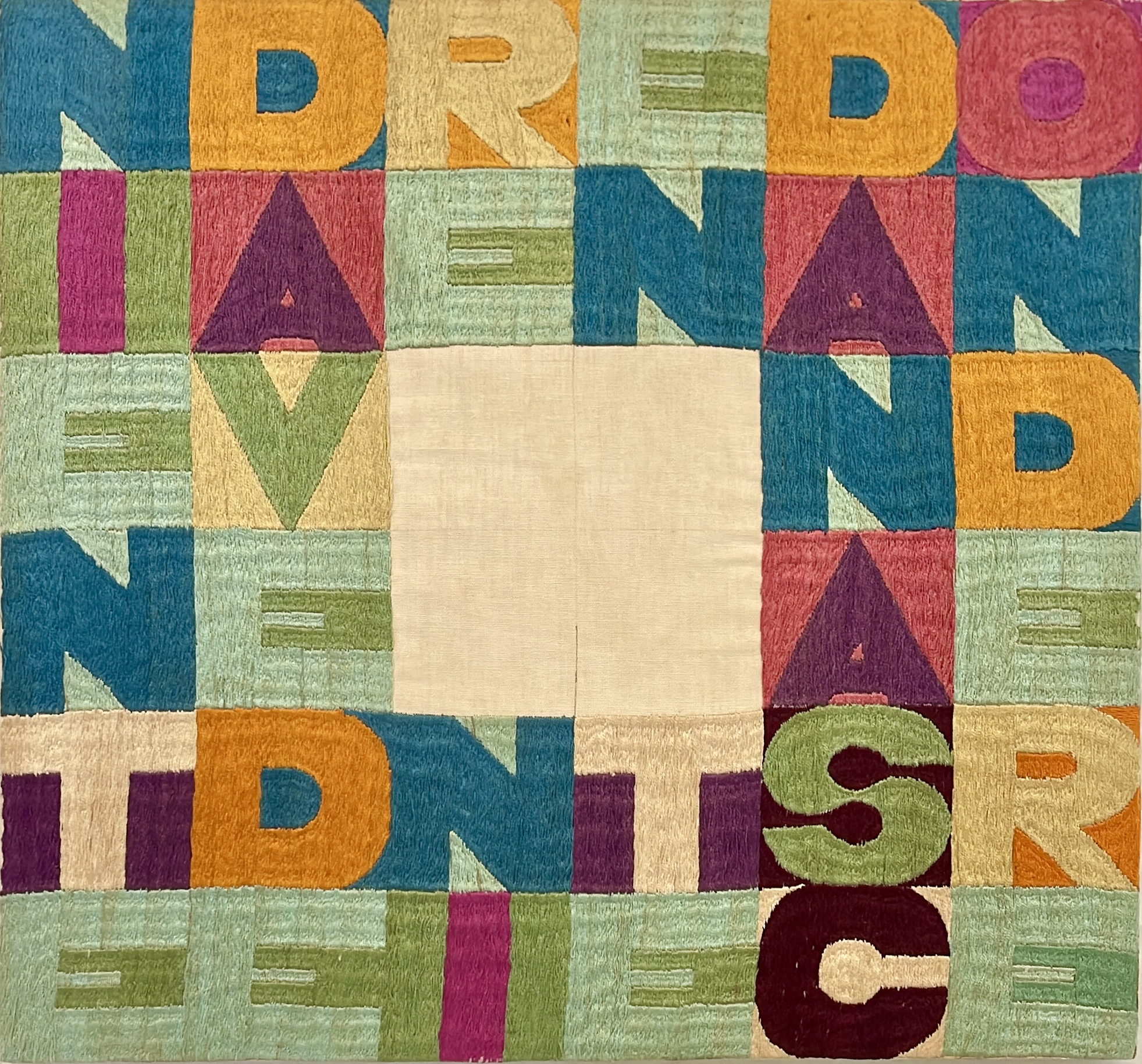 Alighiero BoettiNiente da vedere niente da nascondere, 1977